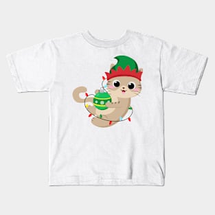 Christmas Kitty Kids T-Shirt